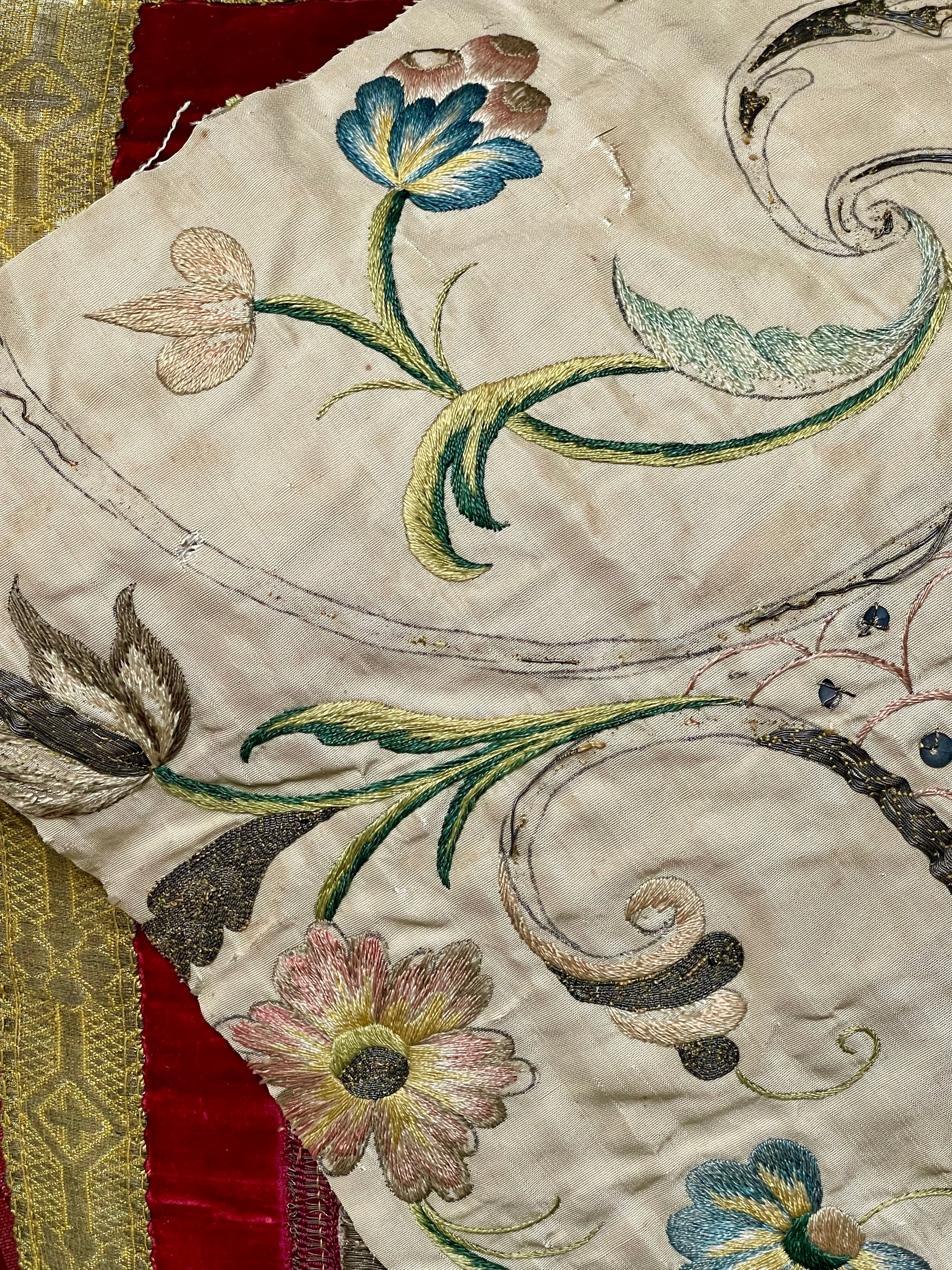 17th Century Embroidery Panel