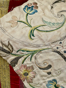 17th Century Embroidery Panel