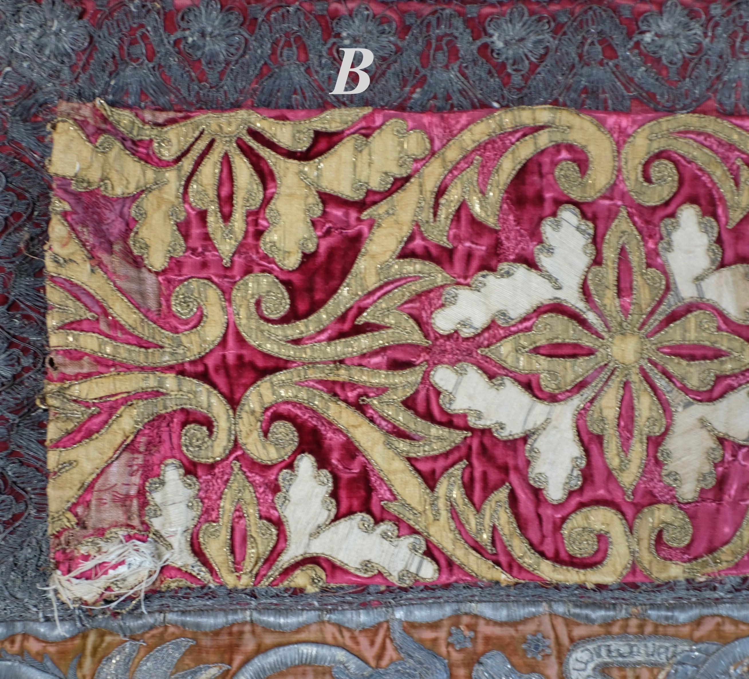 17th Century Venetian Silk Velvet Panel