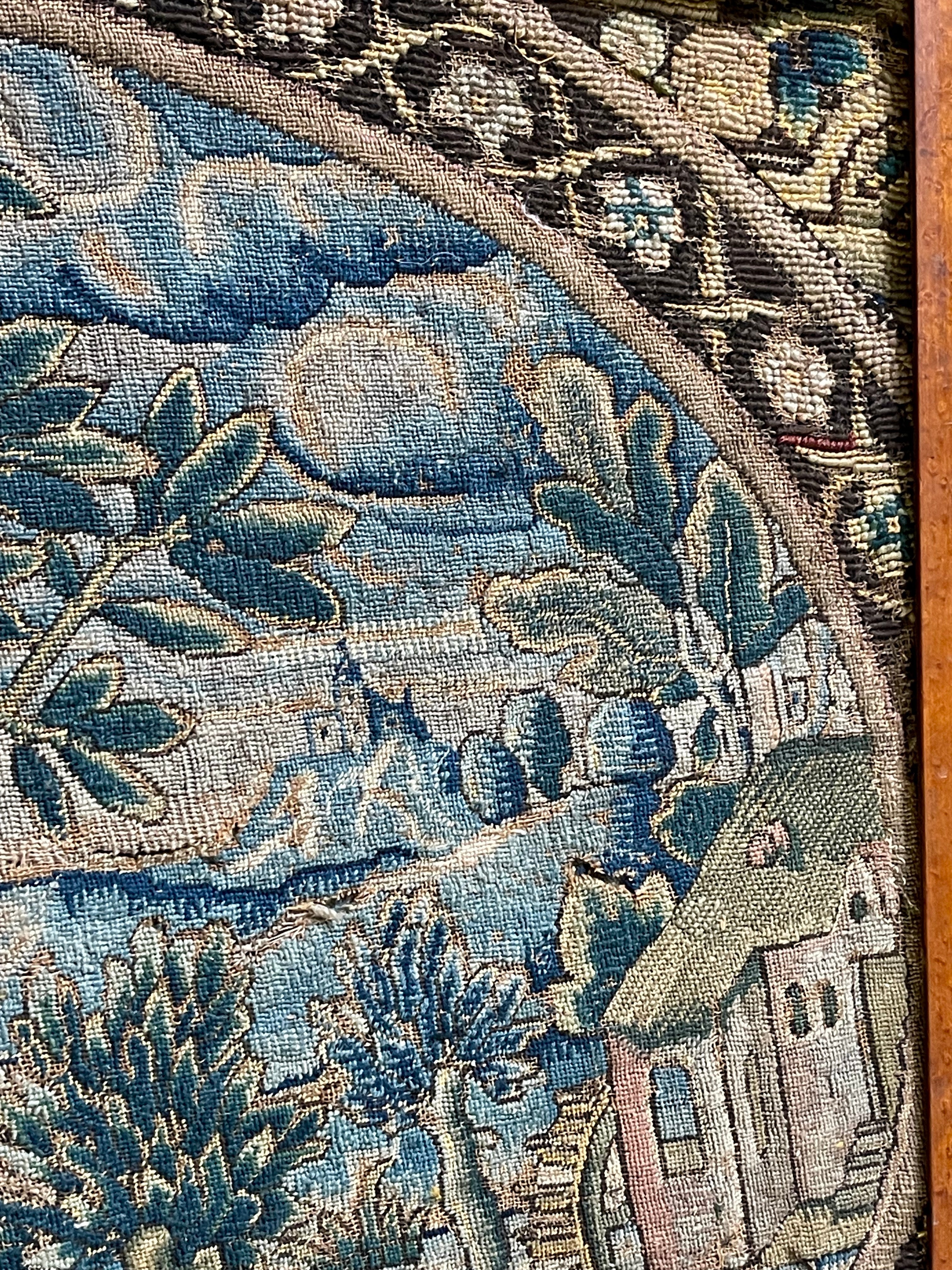 17th century needlework panel