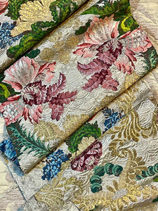 18th Century French Lyon Silk Brocade