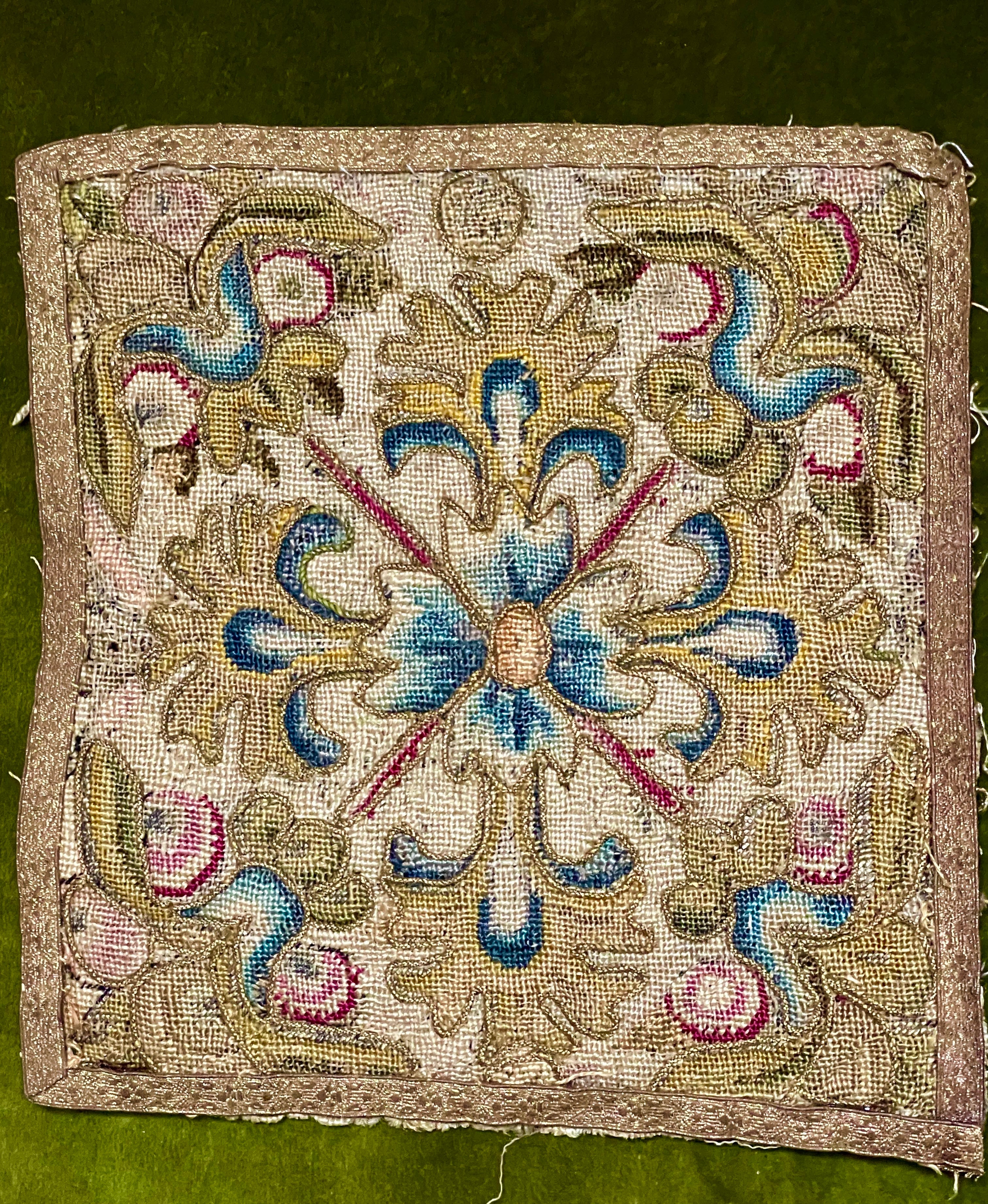 17th Century Embroidery Square