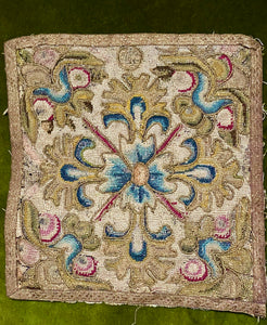 17th Century Embroidery Square