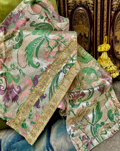 18th Century French Silk Brocade Chasuble Panel