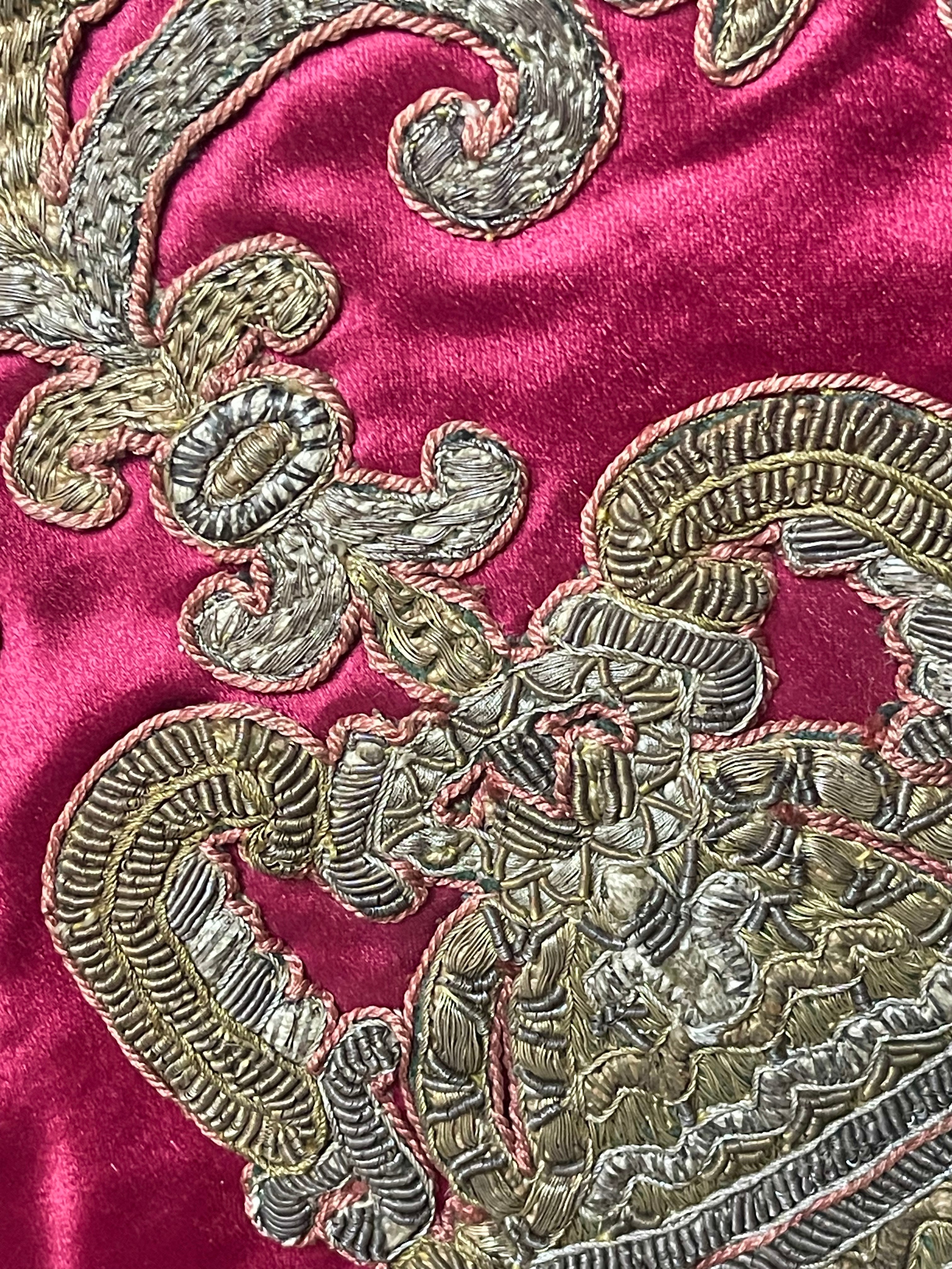 18th Century Ottoman Embroidery  Document / Book Bag