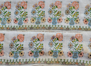 Antique Embroidered Turkish Towel