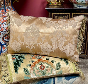 Antique Genoa Velvet Pillows  PAIR