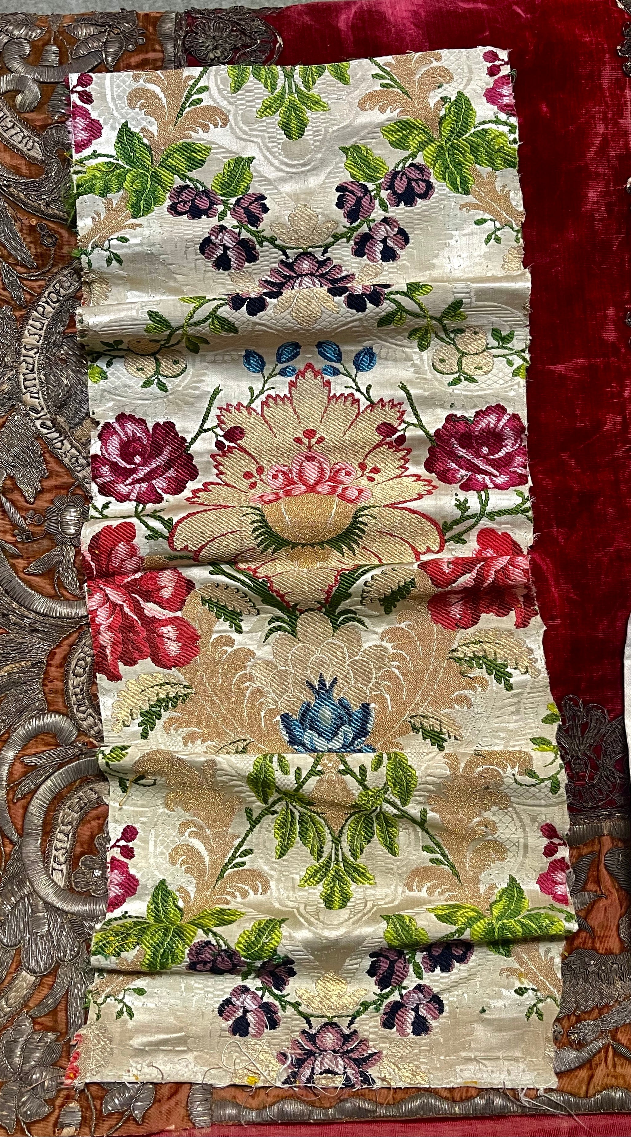 18th Century Lyon Silk Brocade