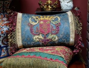 Antique Heraldic Cushion