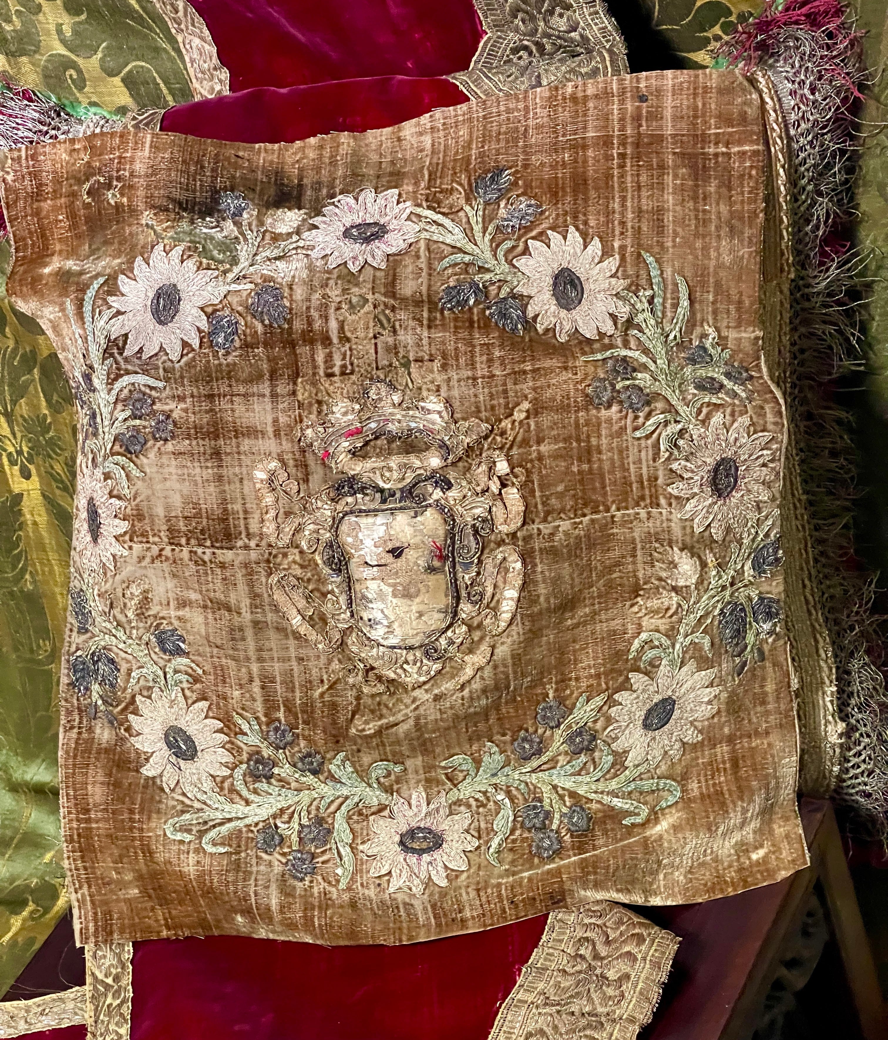 17th Century Embroidered Coat of Arms