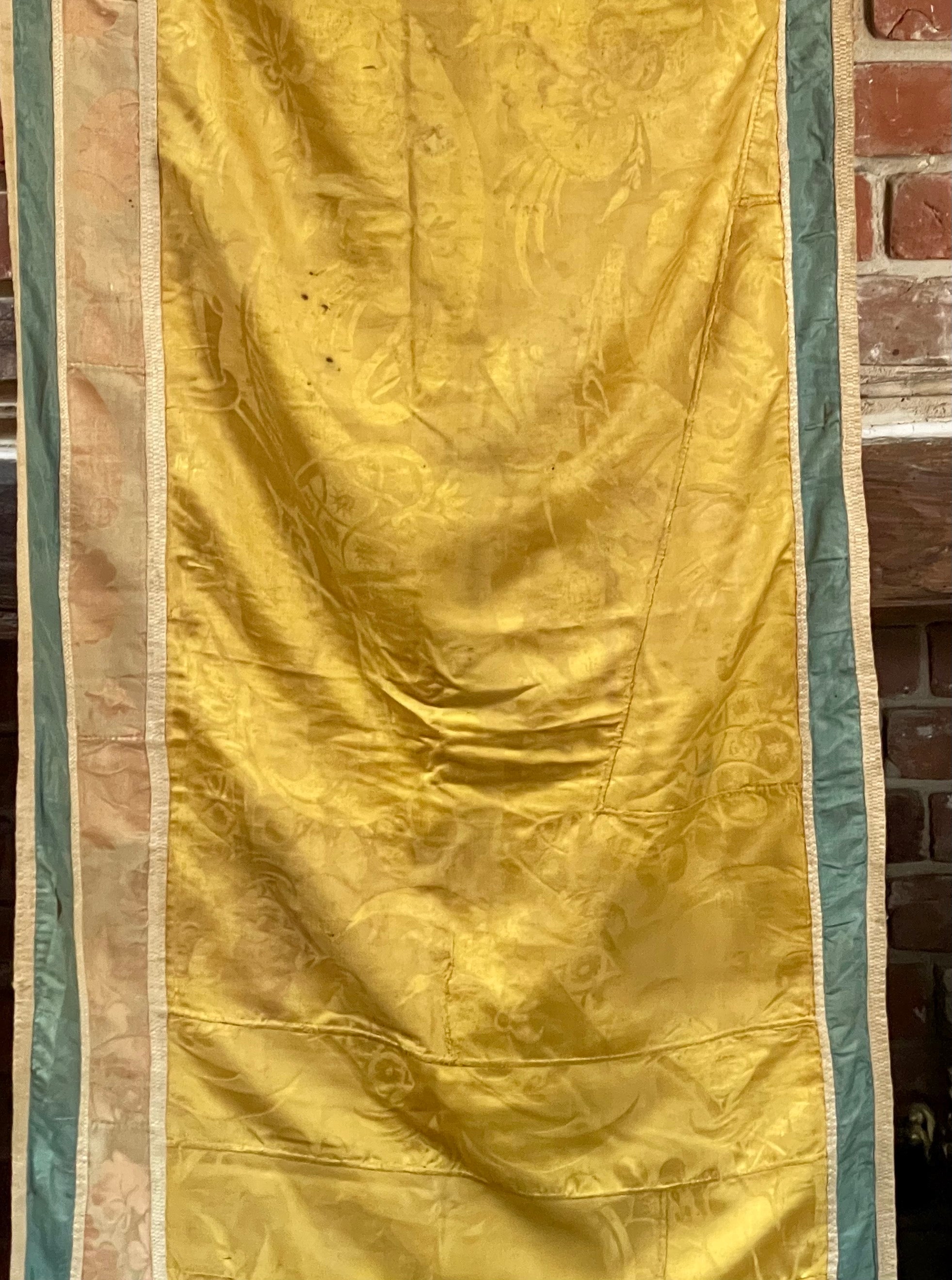 18th Century Silk Damask Altar Frontal