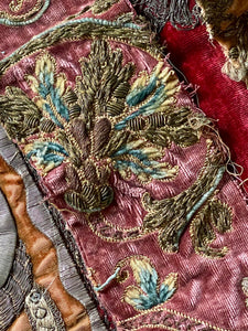 Antique Metallic Embridered Silk Velvet Project Group
