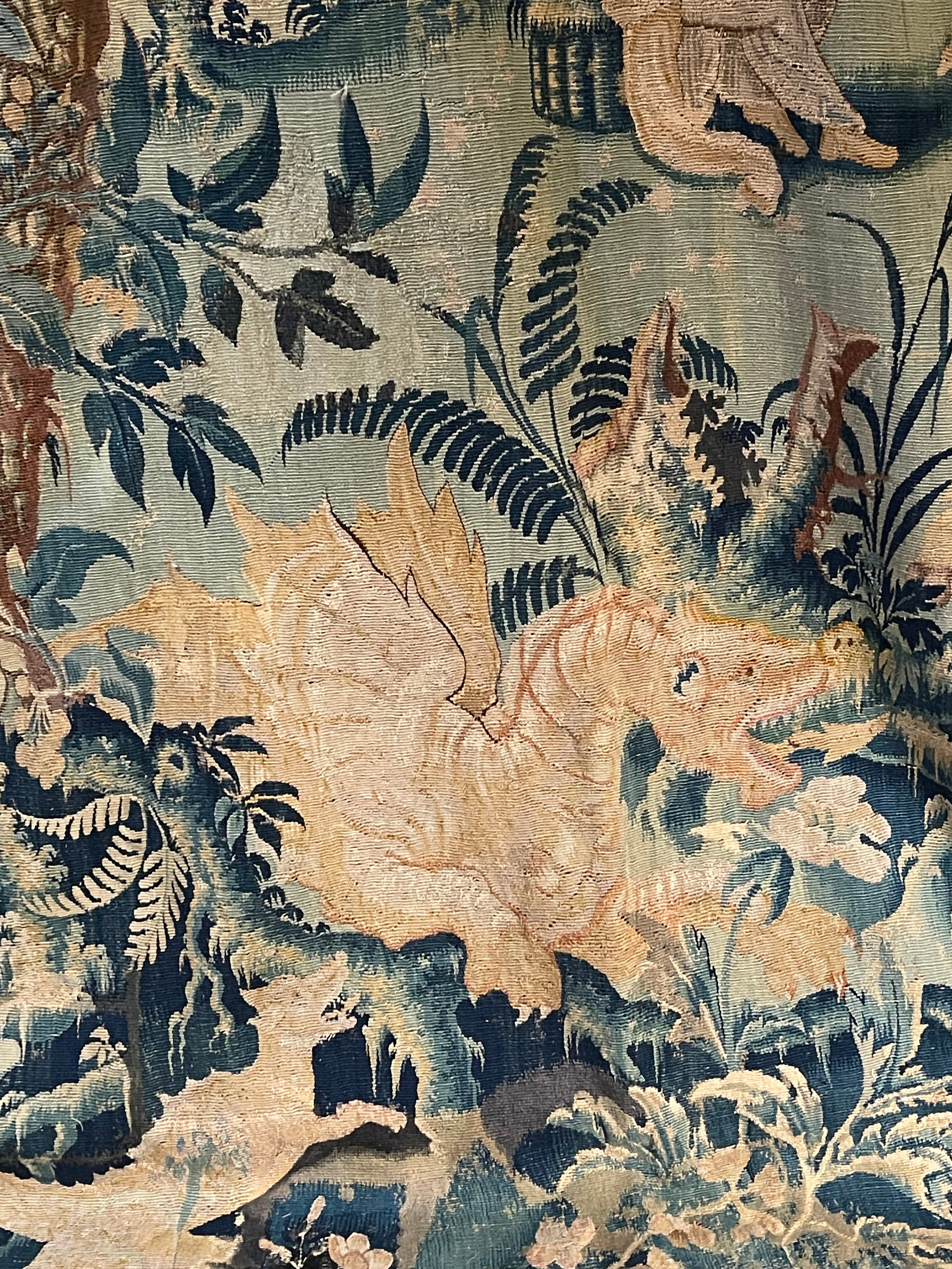 17th Century Flemish Tapestry  DRAGONS