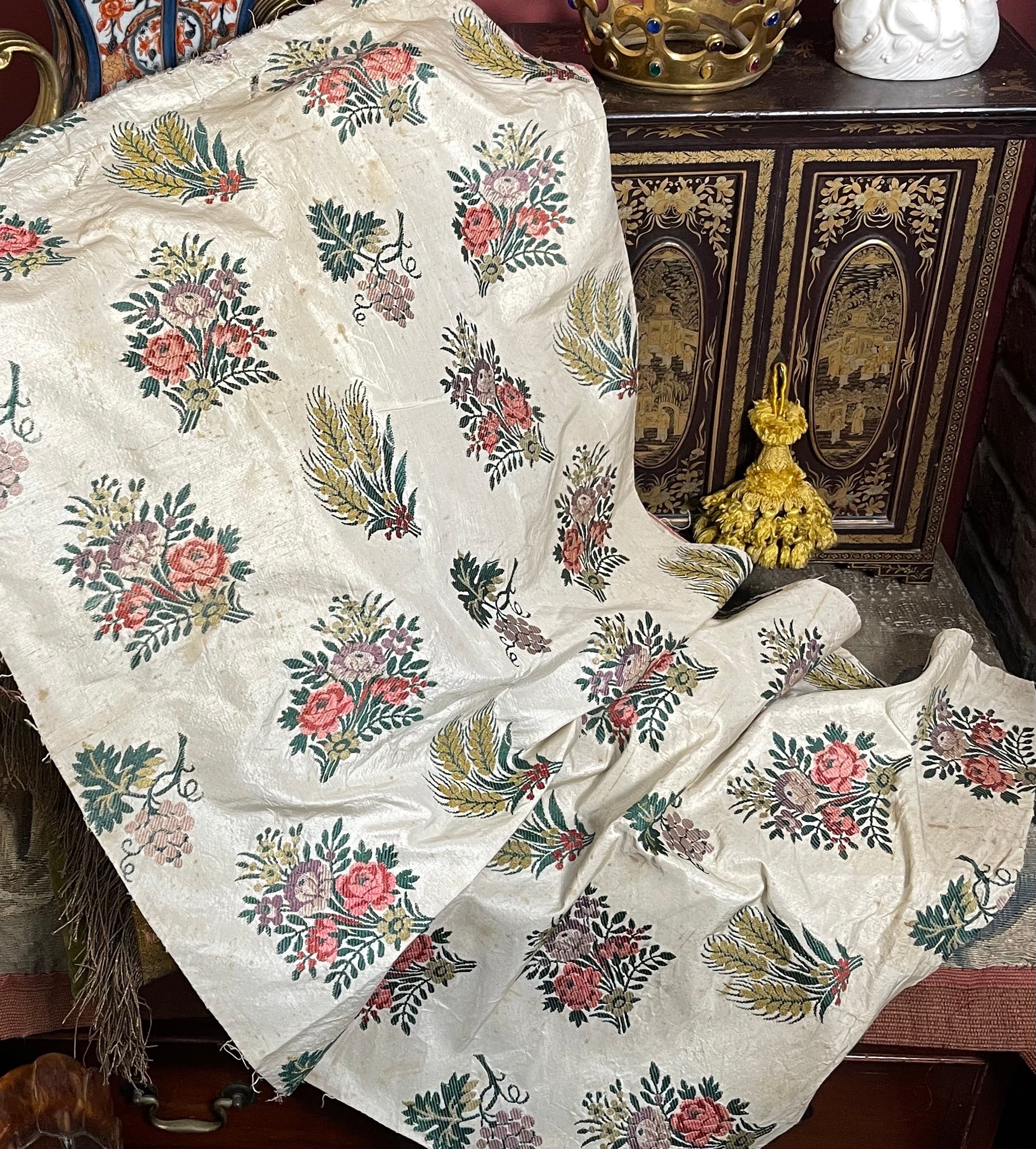 18th Century French Silk Brocade