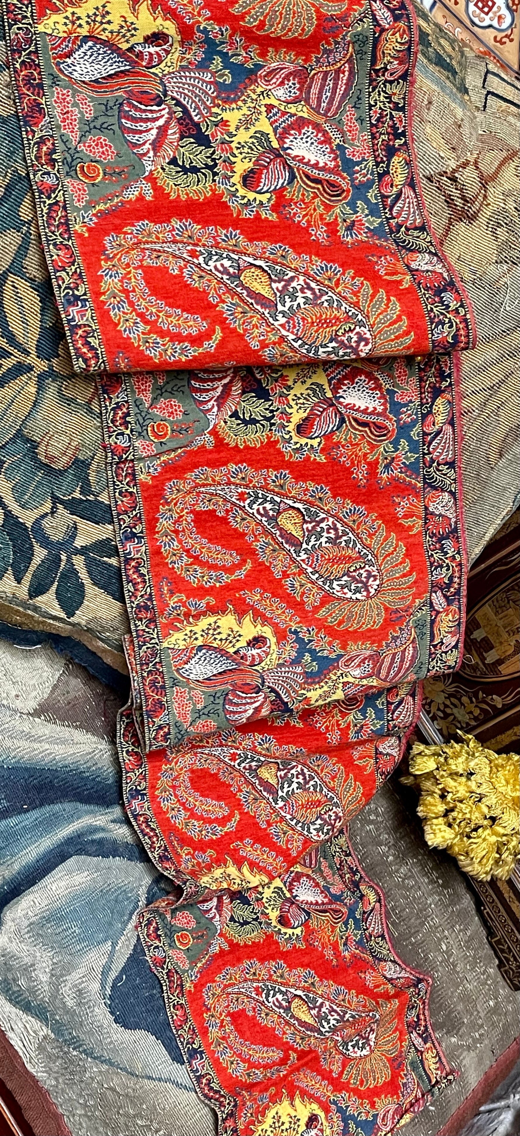 Antique Paisley Border Panel