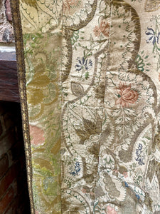 18th Century French Silk Brocade Cover