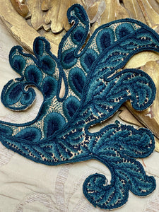 17th Century Crewelwork Applique