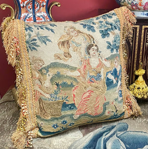 18th Century Needlework Pillow