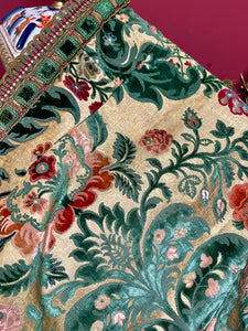 Antique Genoa Velvet Panel Jardiniere Deign