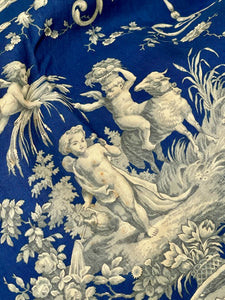 Antique Printed Toile CHERUBS