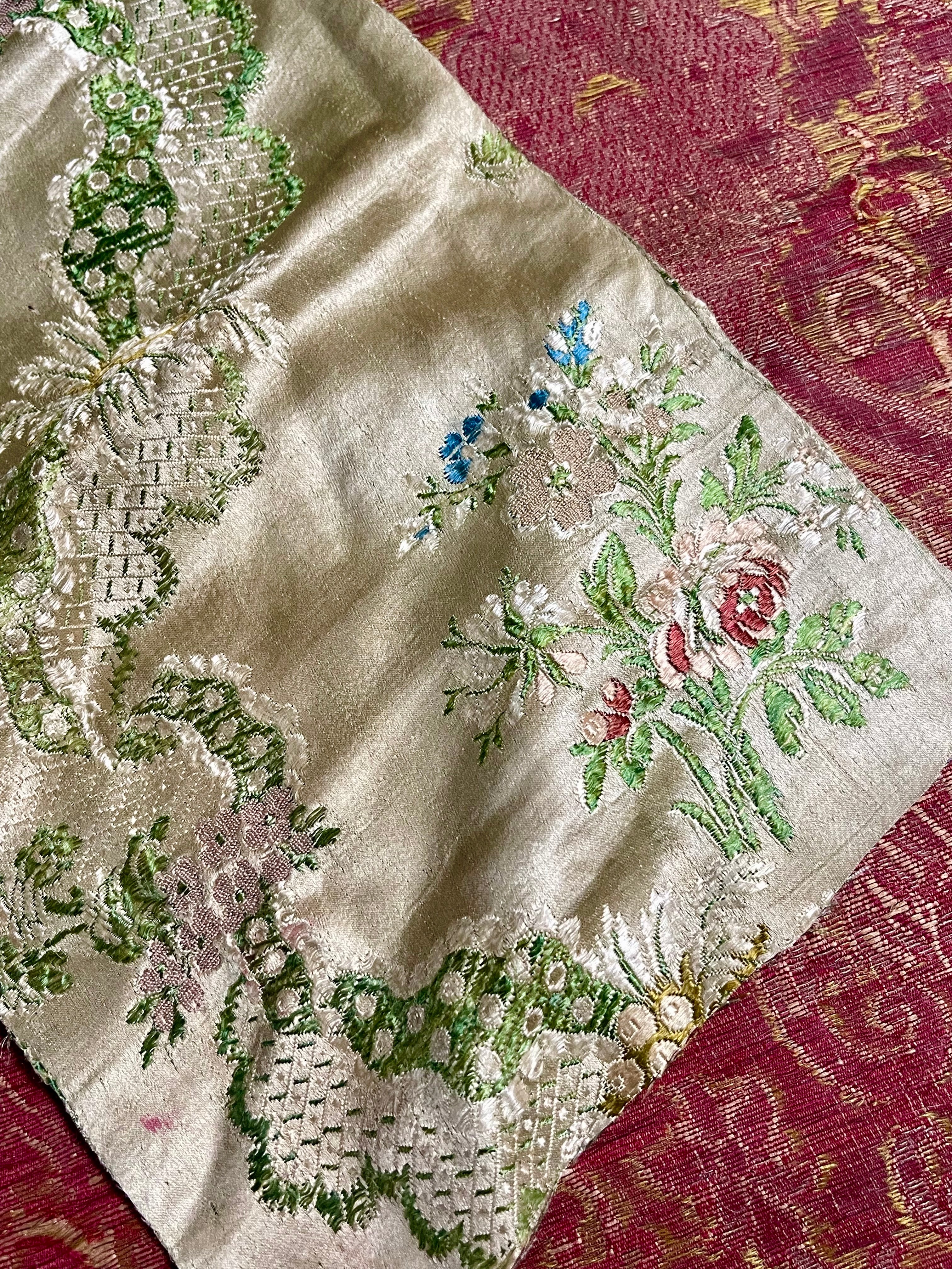 18th Century Lyon Silk Brocade