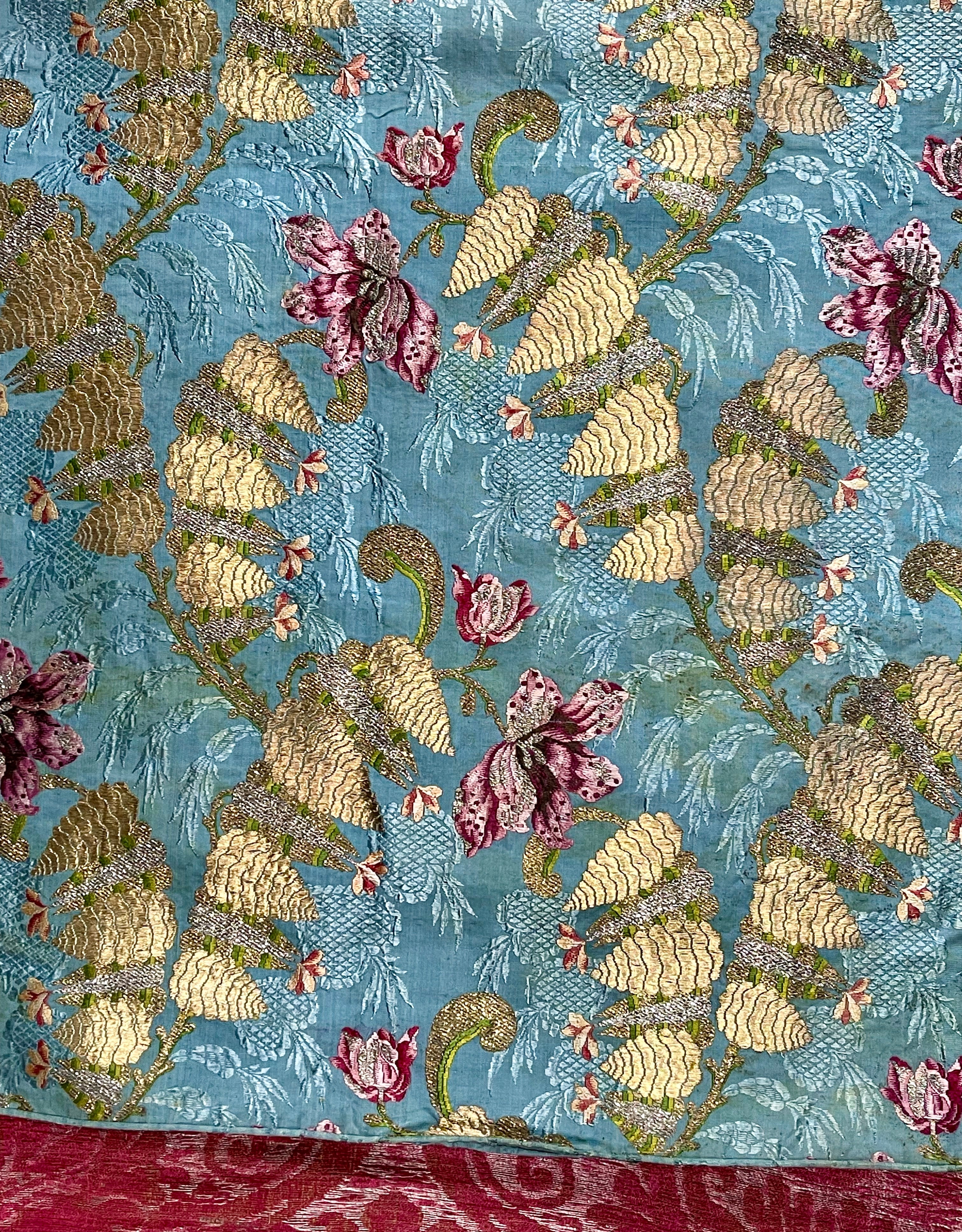 18th Century Lyon Silk Brocade