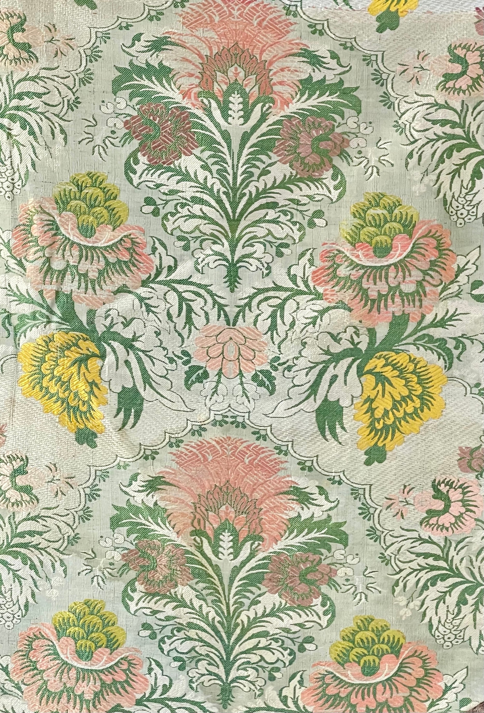 18th Century Fabric  French Silk Brocade