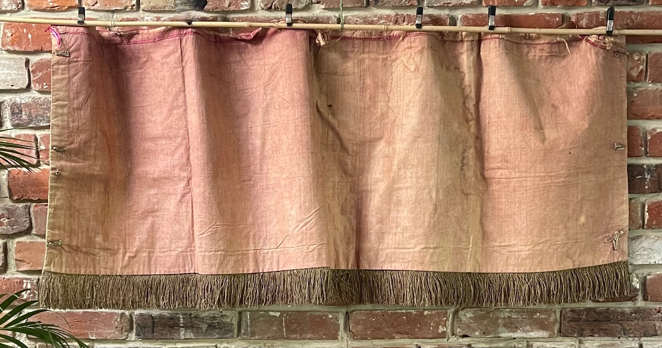 Antique Silk Damask Valance