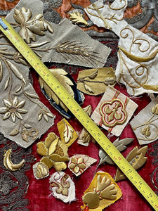 Antique Gold Silver Metallic Applique Project Group