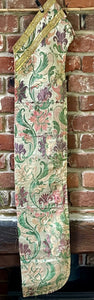 18th Century French Silk Brocade Chasuble Panel
