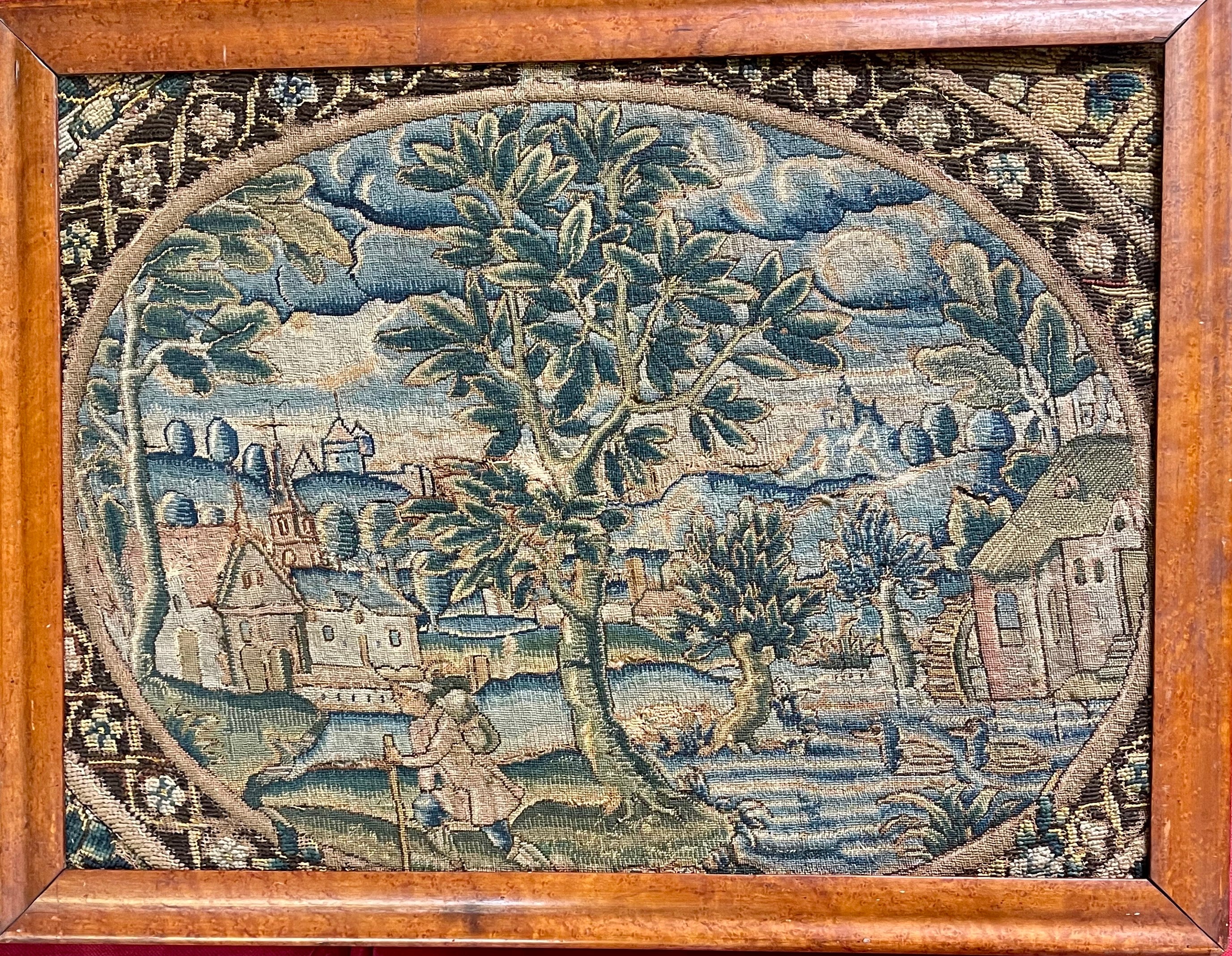 17th century needlework panel