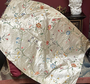 18th Century Embroidered Silk