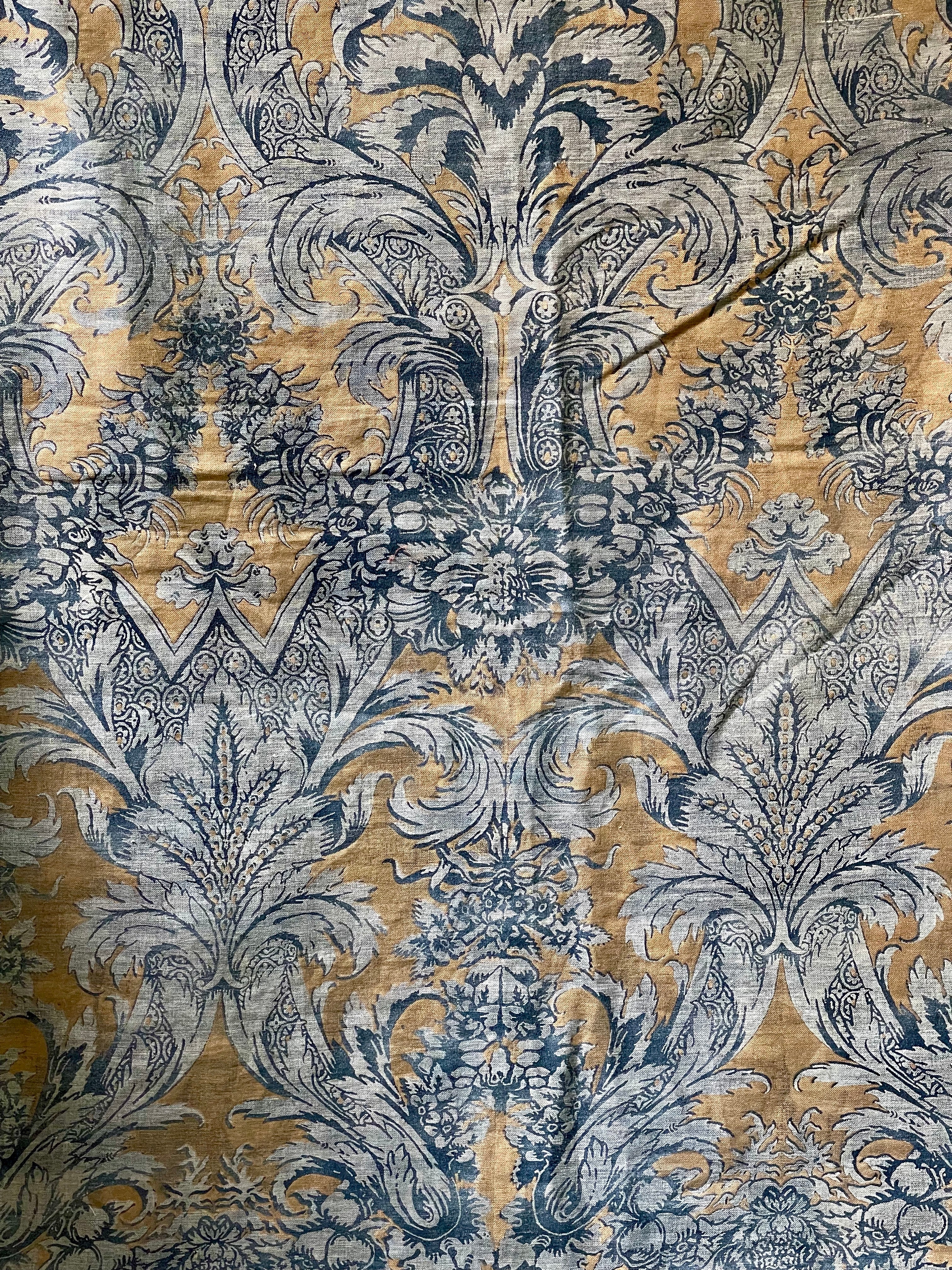 Magnificent Venetian Printed Linen