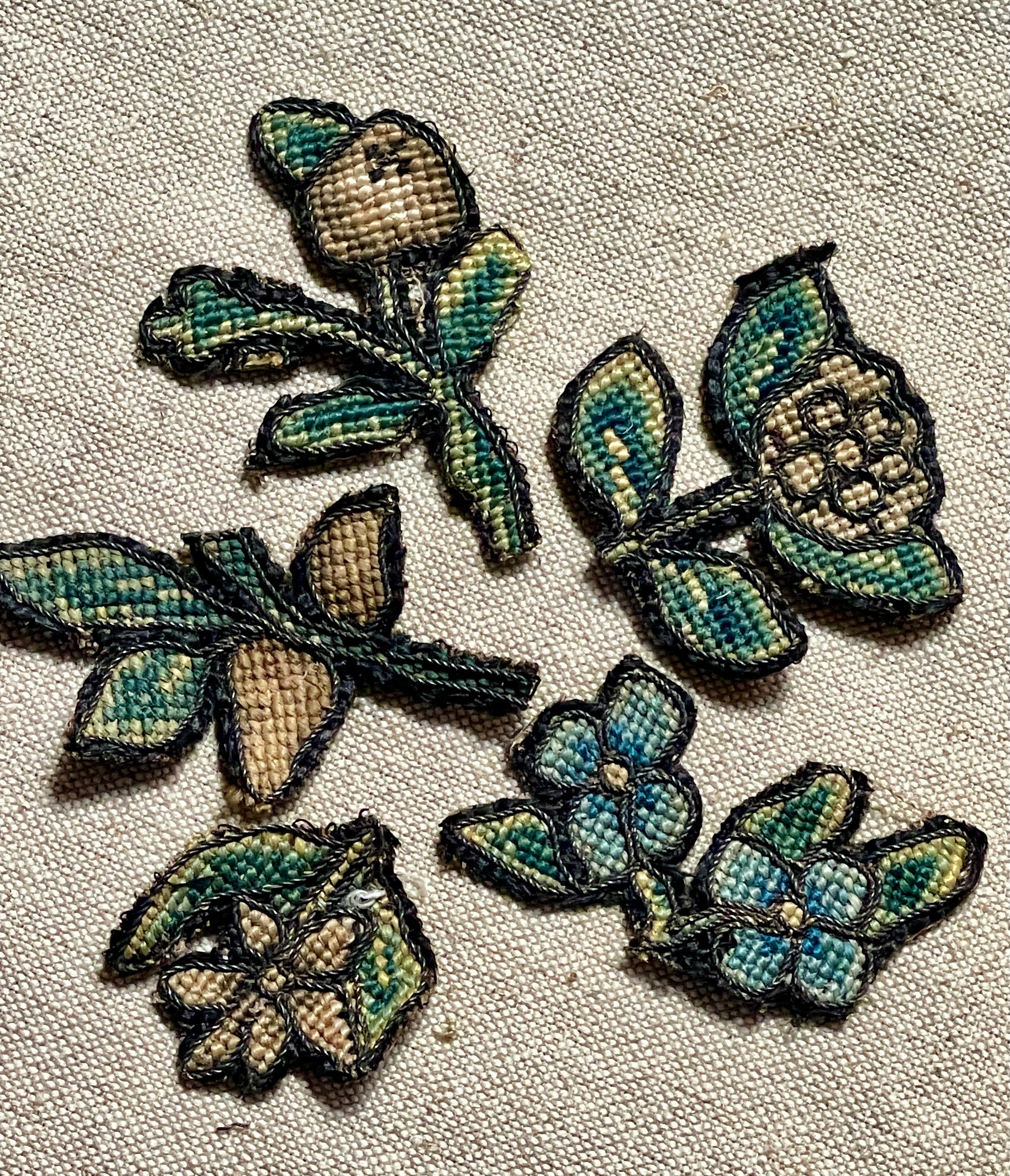 Elizabethan Needlework Slips  FIVE