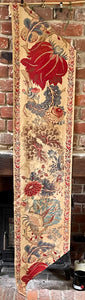 Antique French Indienne Palampore Block Printed Border Panel