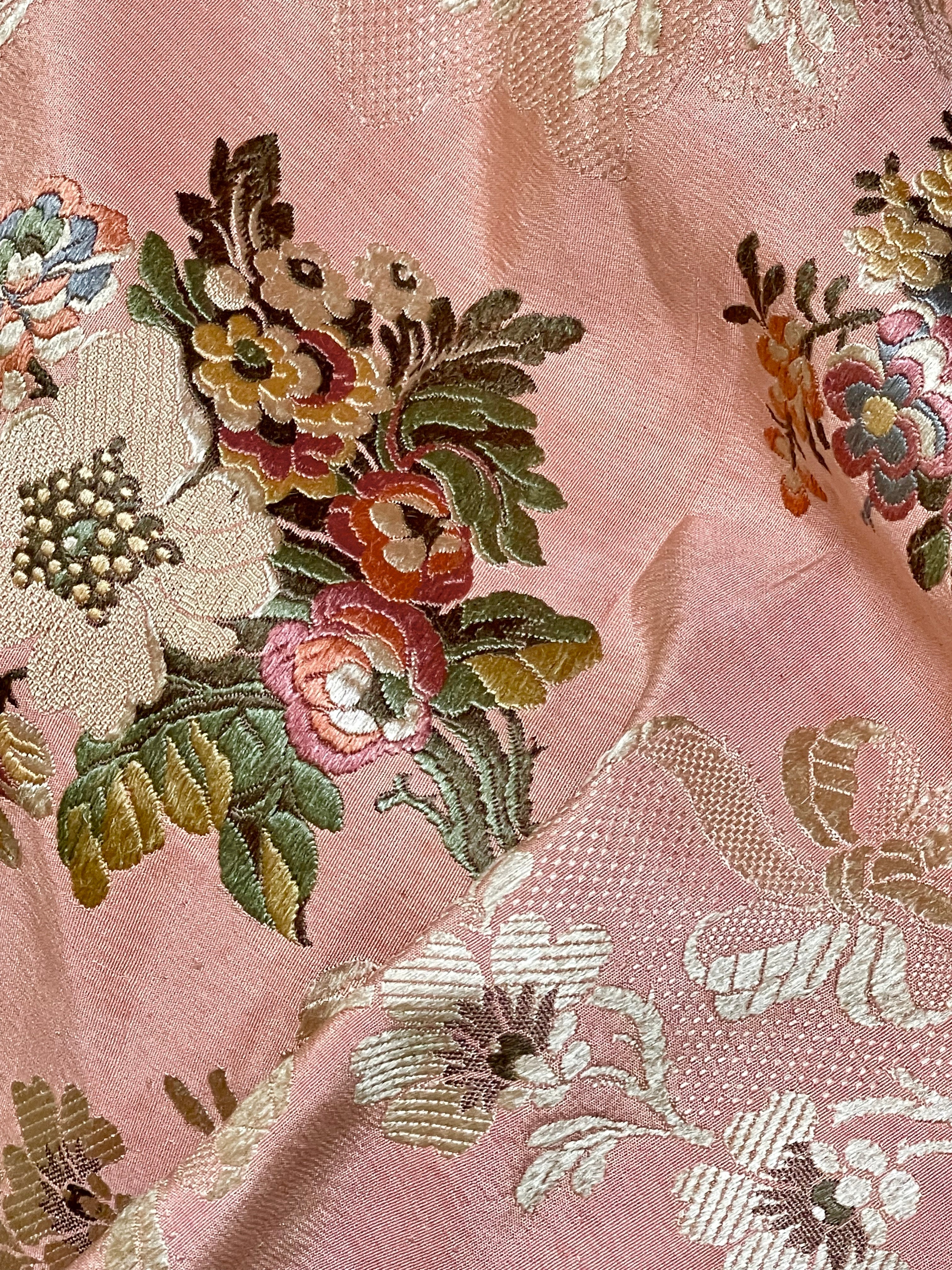 Antique French Lyon Silk Brocade Circa 1800