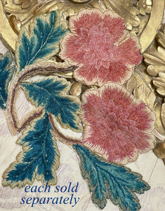 17th Century Crewelwork Applique