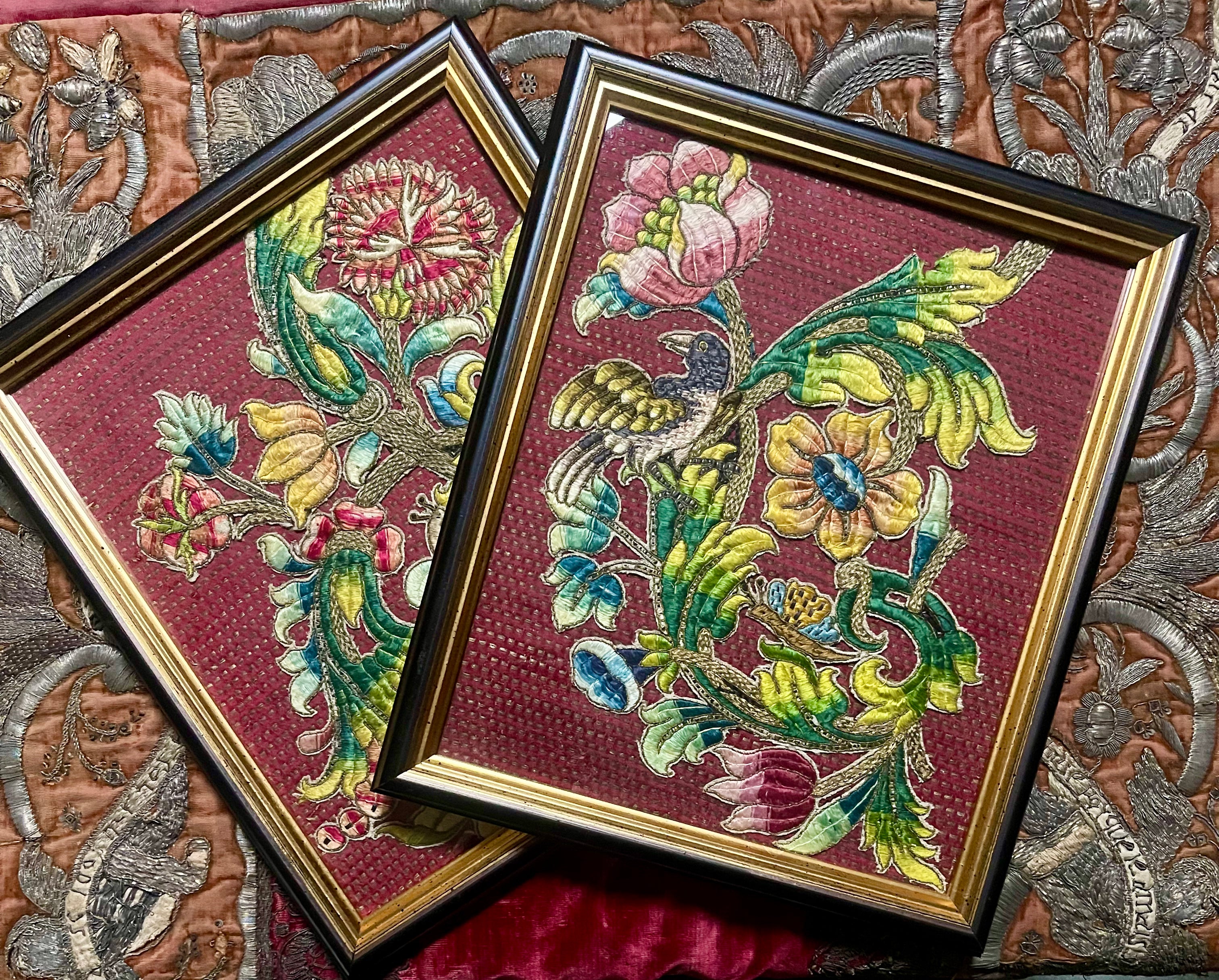 17th Century Italian Needlework Slips