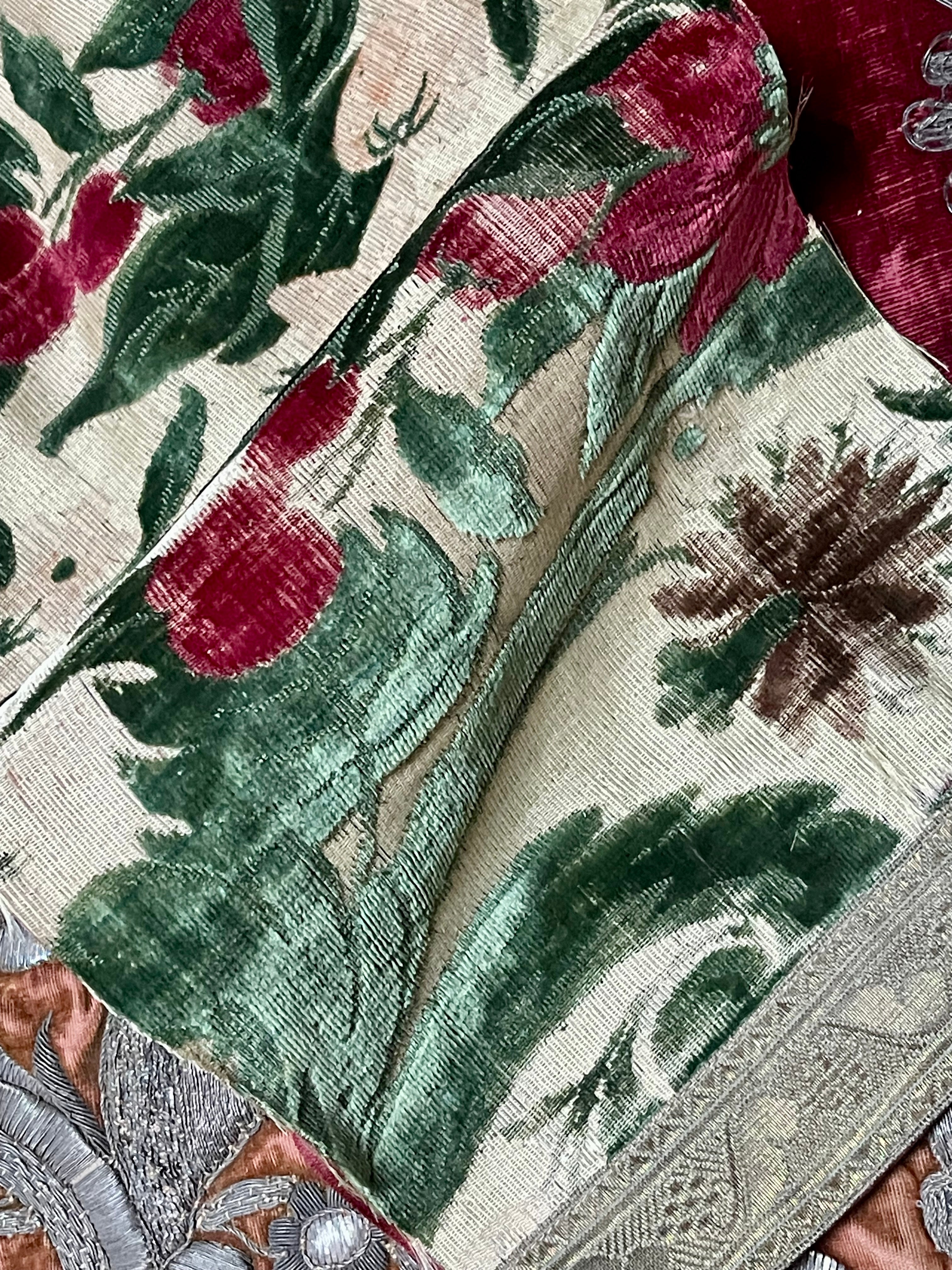 17th Century Genoa Silk Velvet