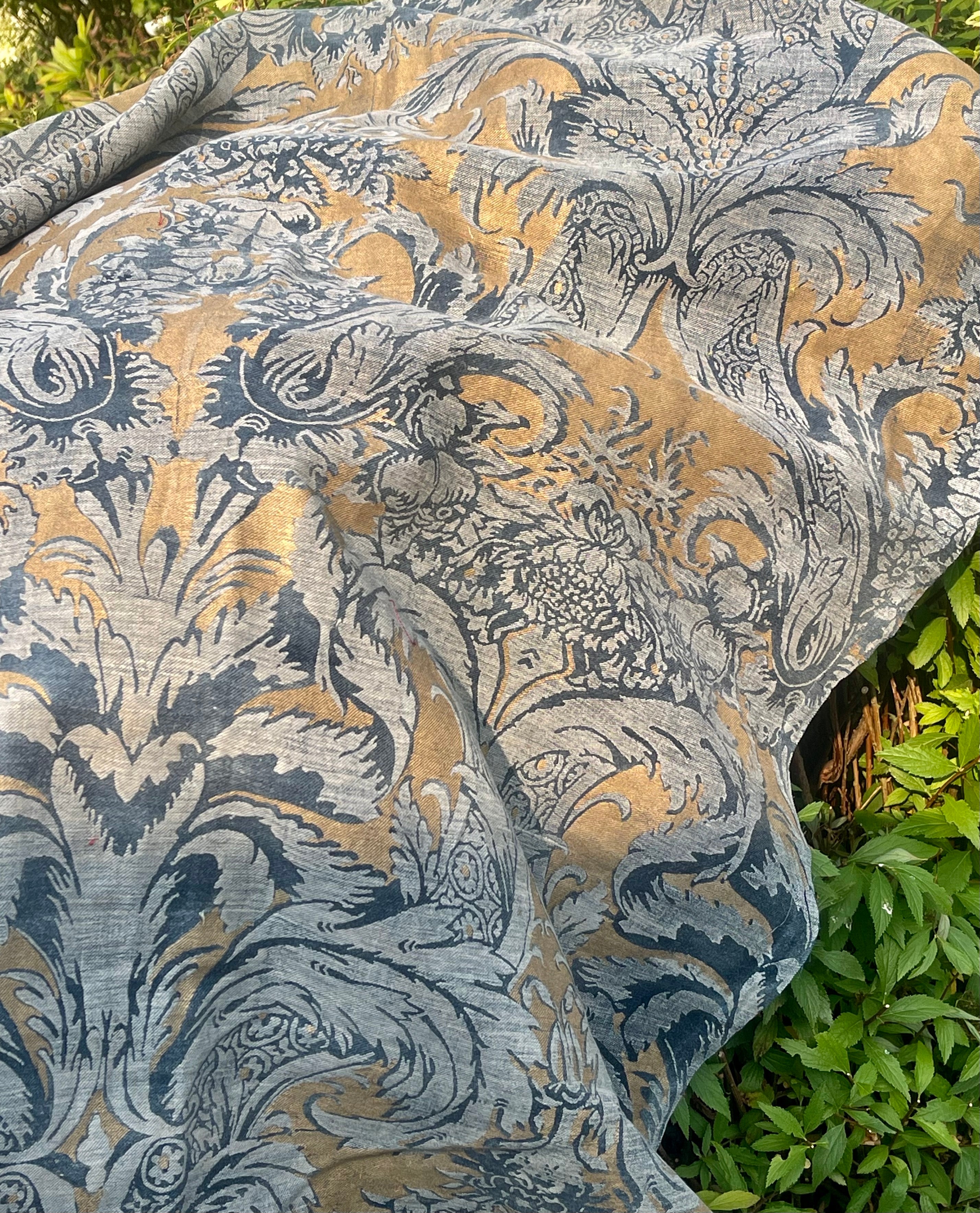 Magnificent Venetian Printed Linen