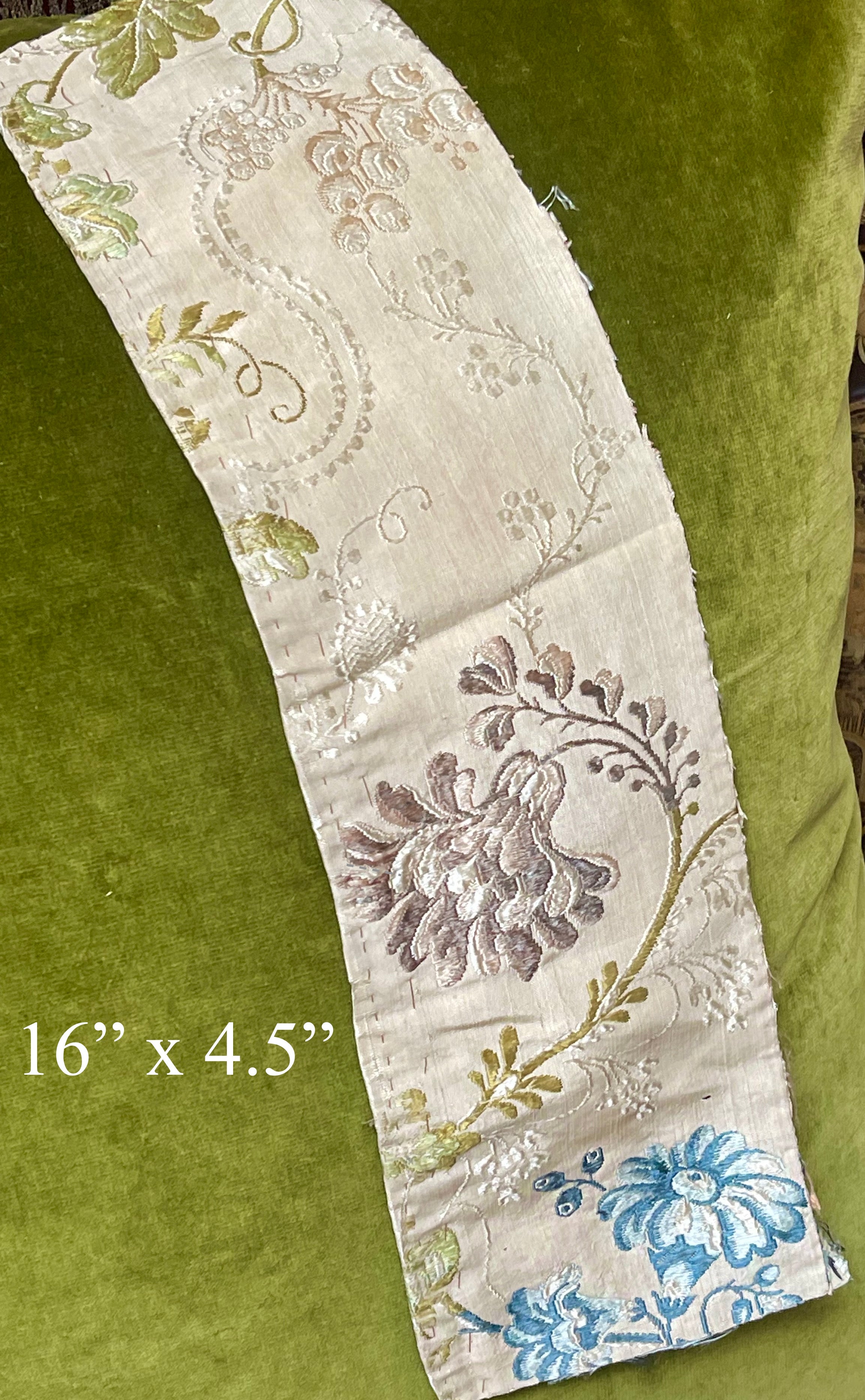 18th Century English Spitalfields Silk Costume Panels