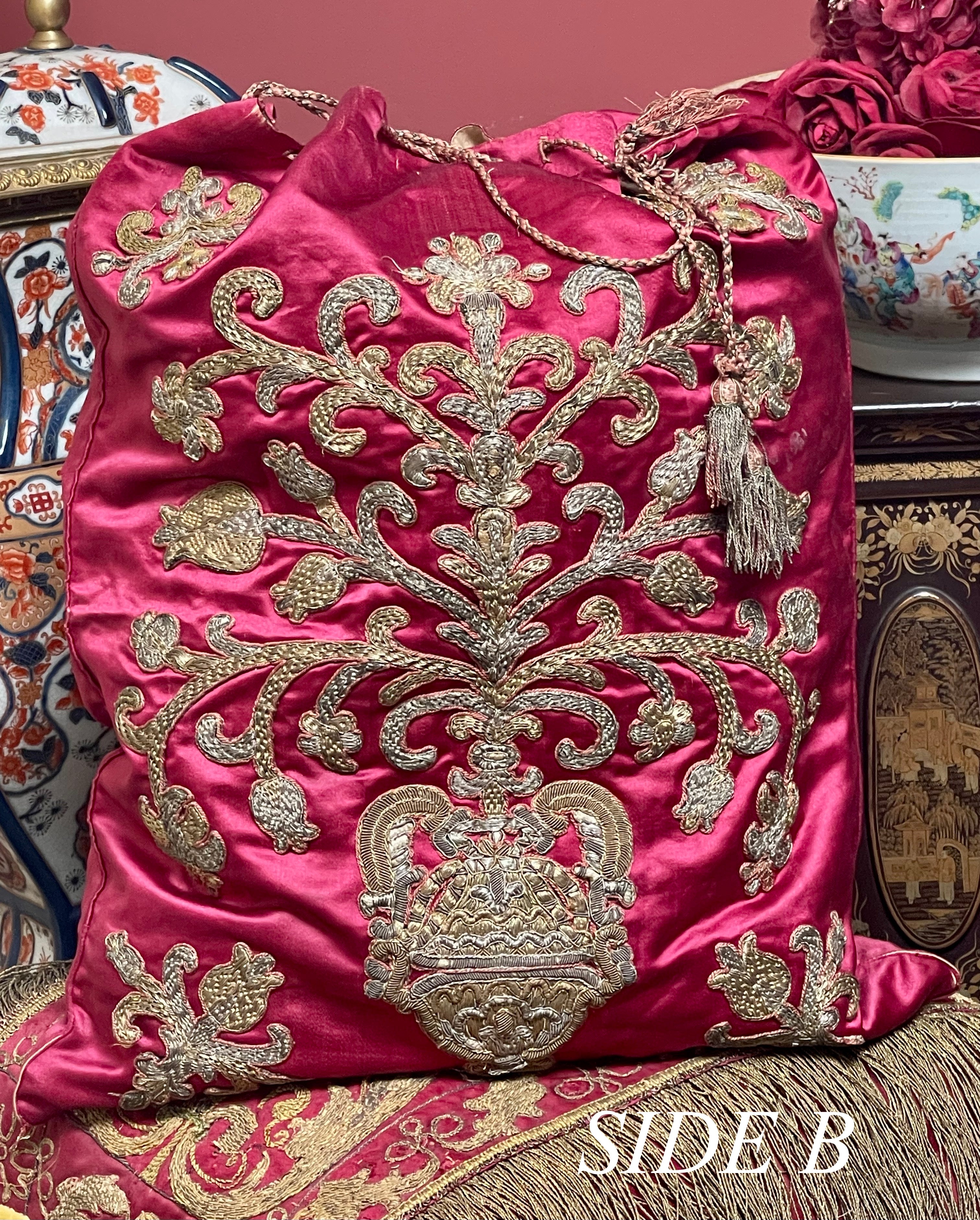 18th Century Ottoman Embroidery  Document / Book Bag