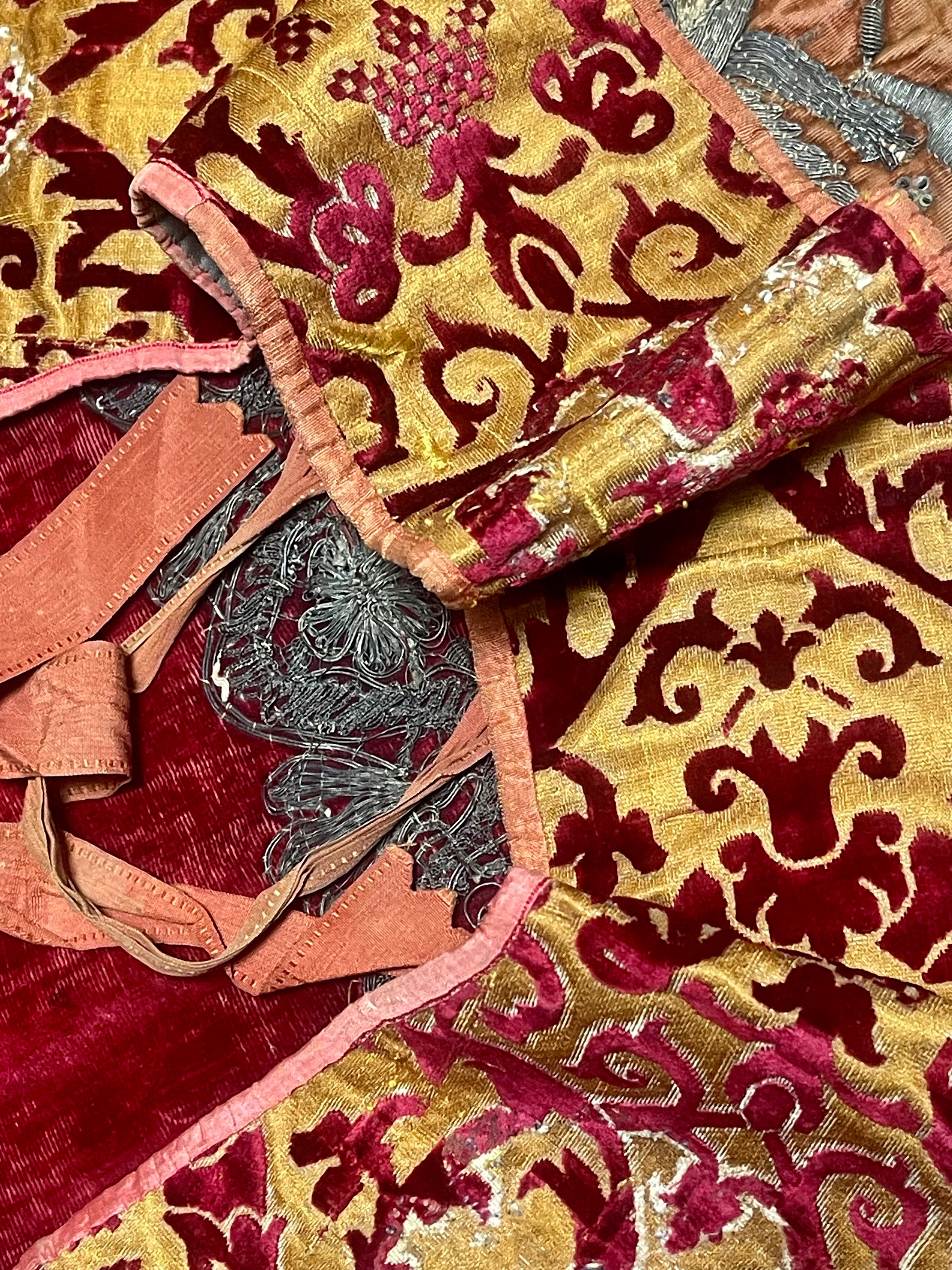 17th Century Silk Velvet Vestment Maniple