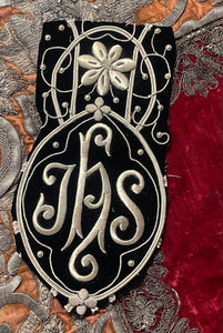 Antique Metallic Embroidery Applique