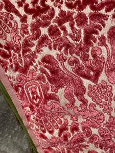 Venetian Silk Velvet Panel  Lions Cherubs Crown