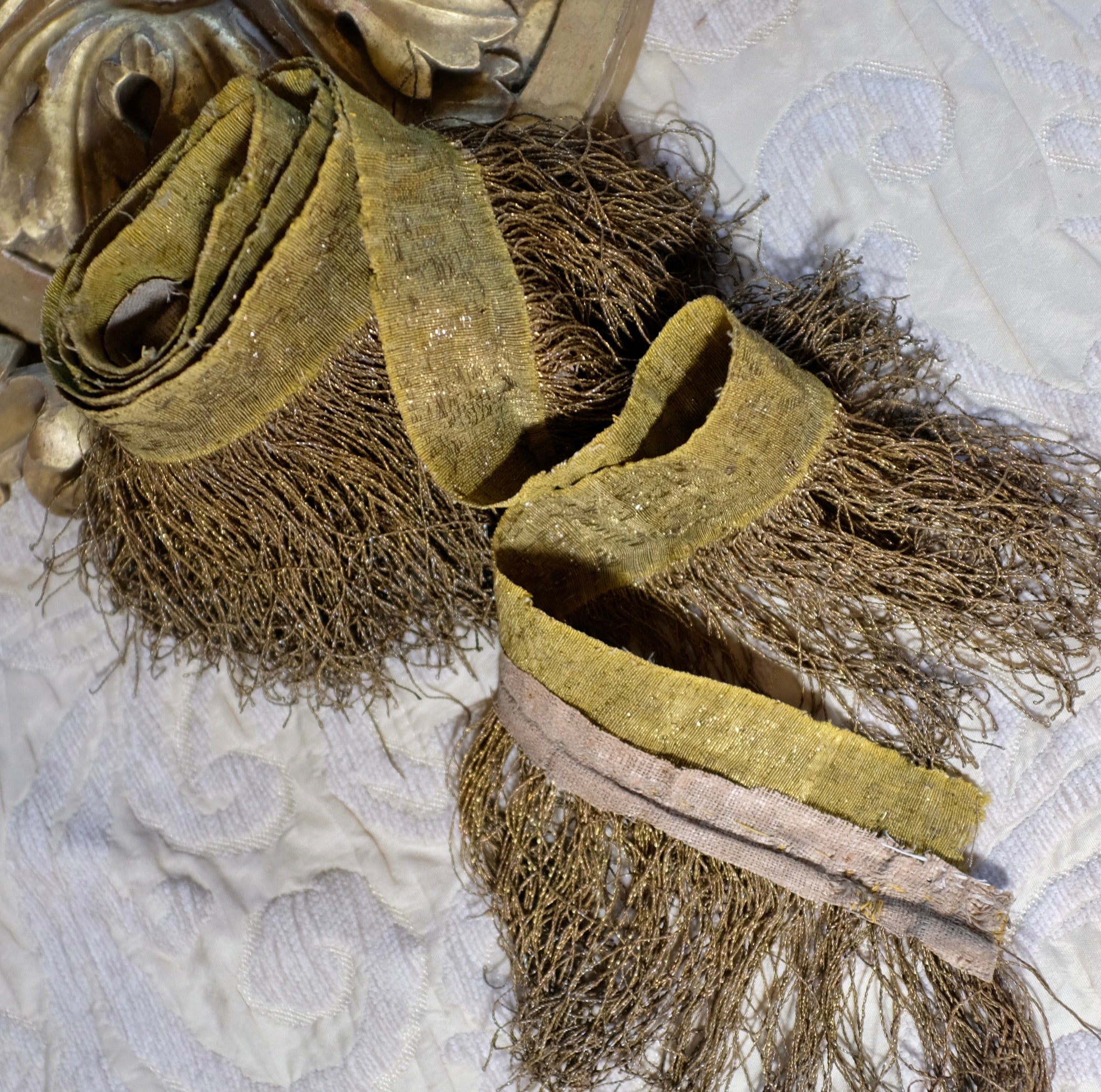 17th Century Gold Metallic Tassel Trim Circa 1650