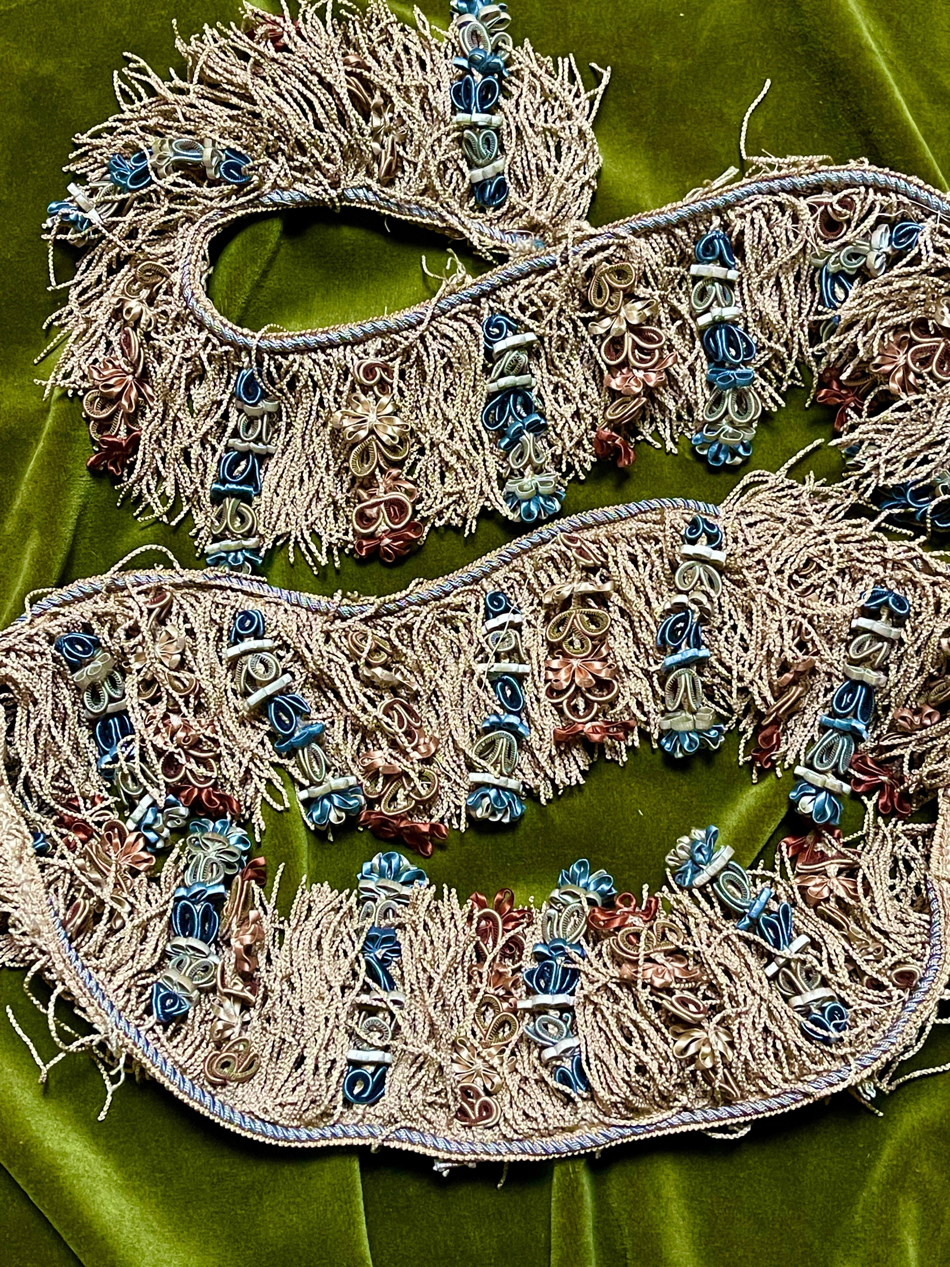 Antique French Wired Silk Passementerie Tassel Trim