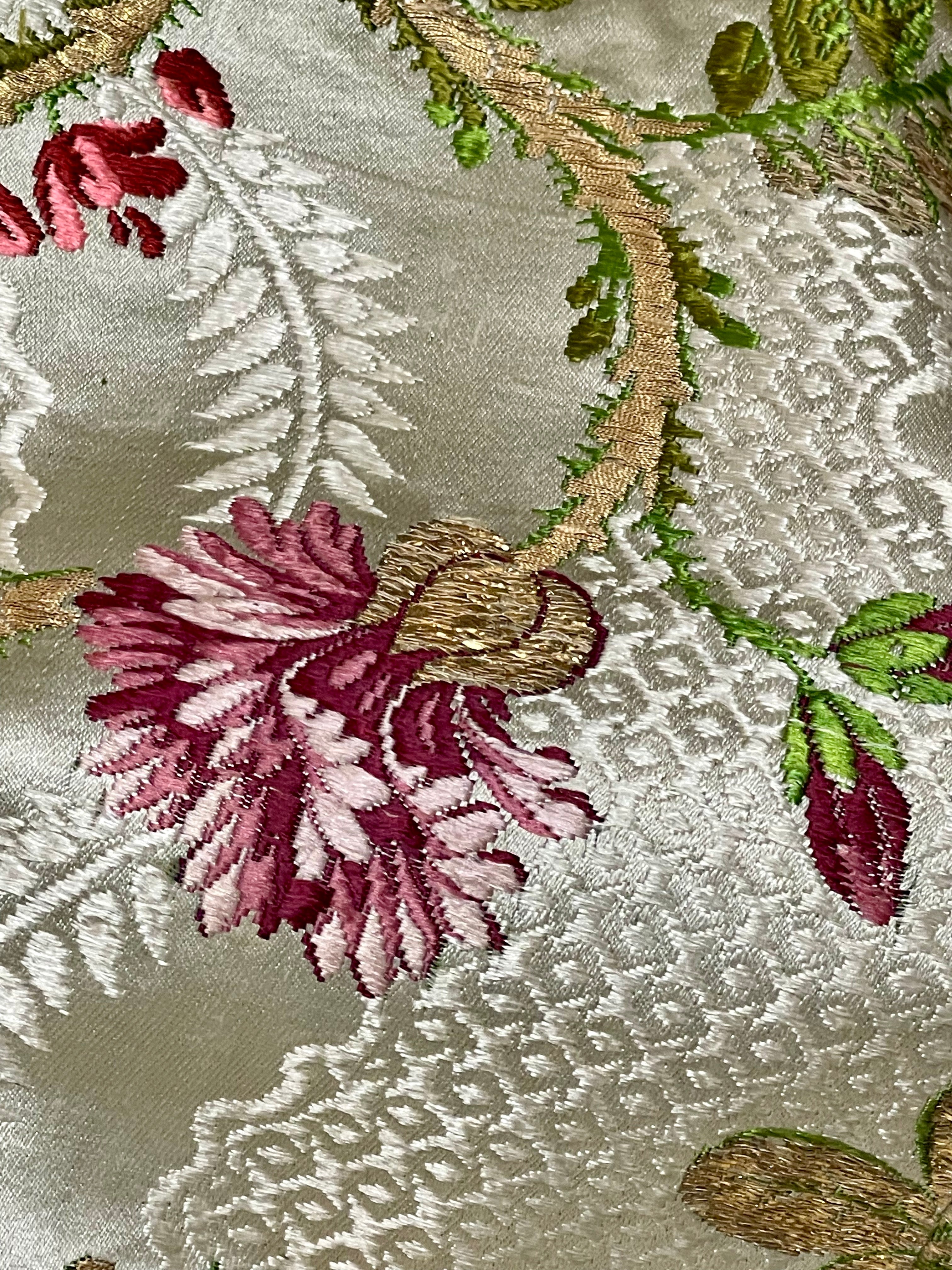 RESERVED FOR M  18th Century Silk Brocade Costume Panel