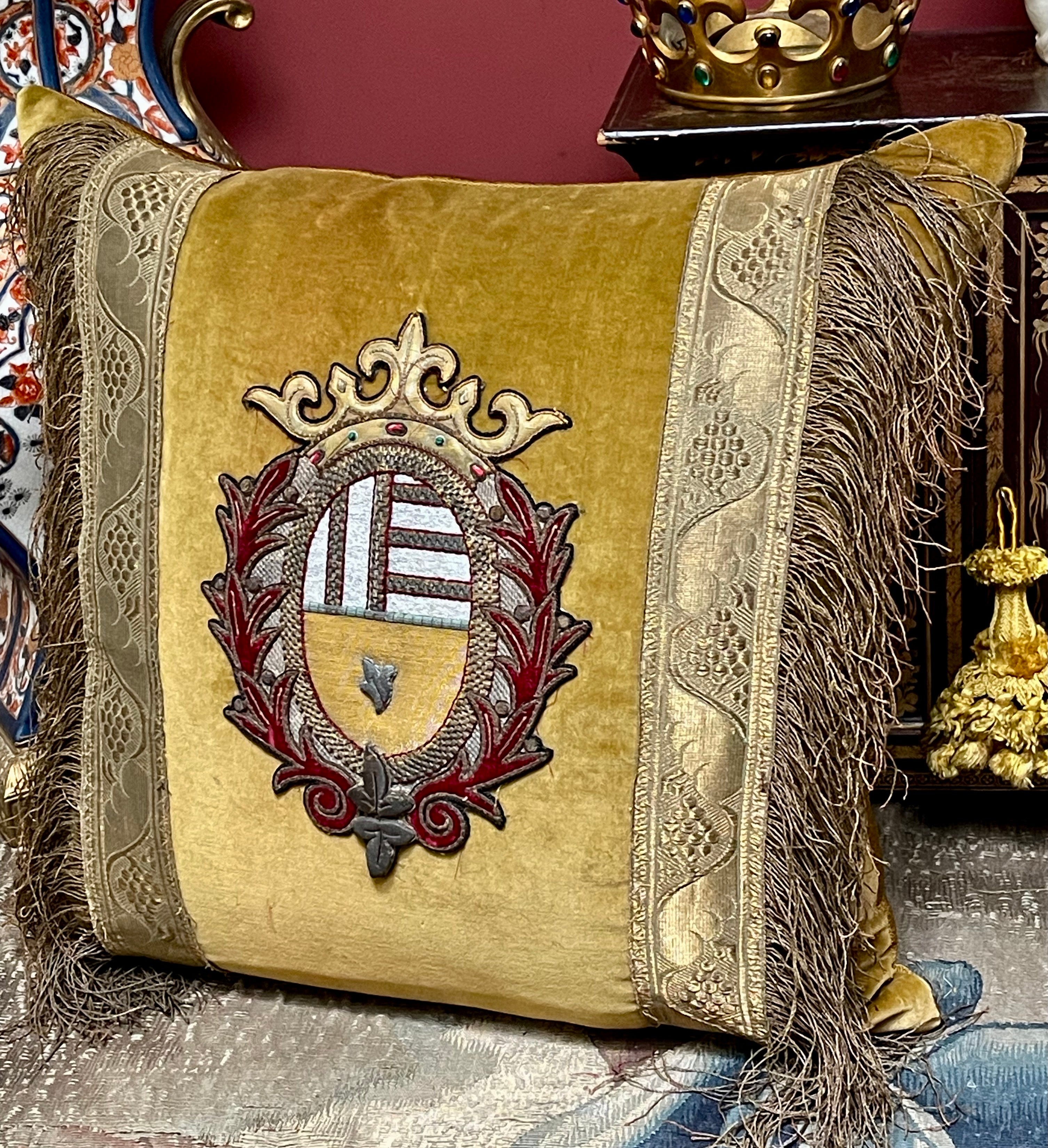 Antique Coat of Arms Pillow