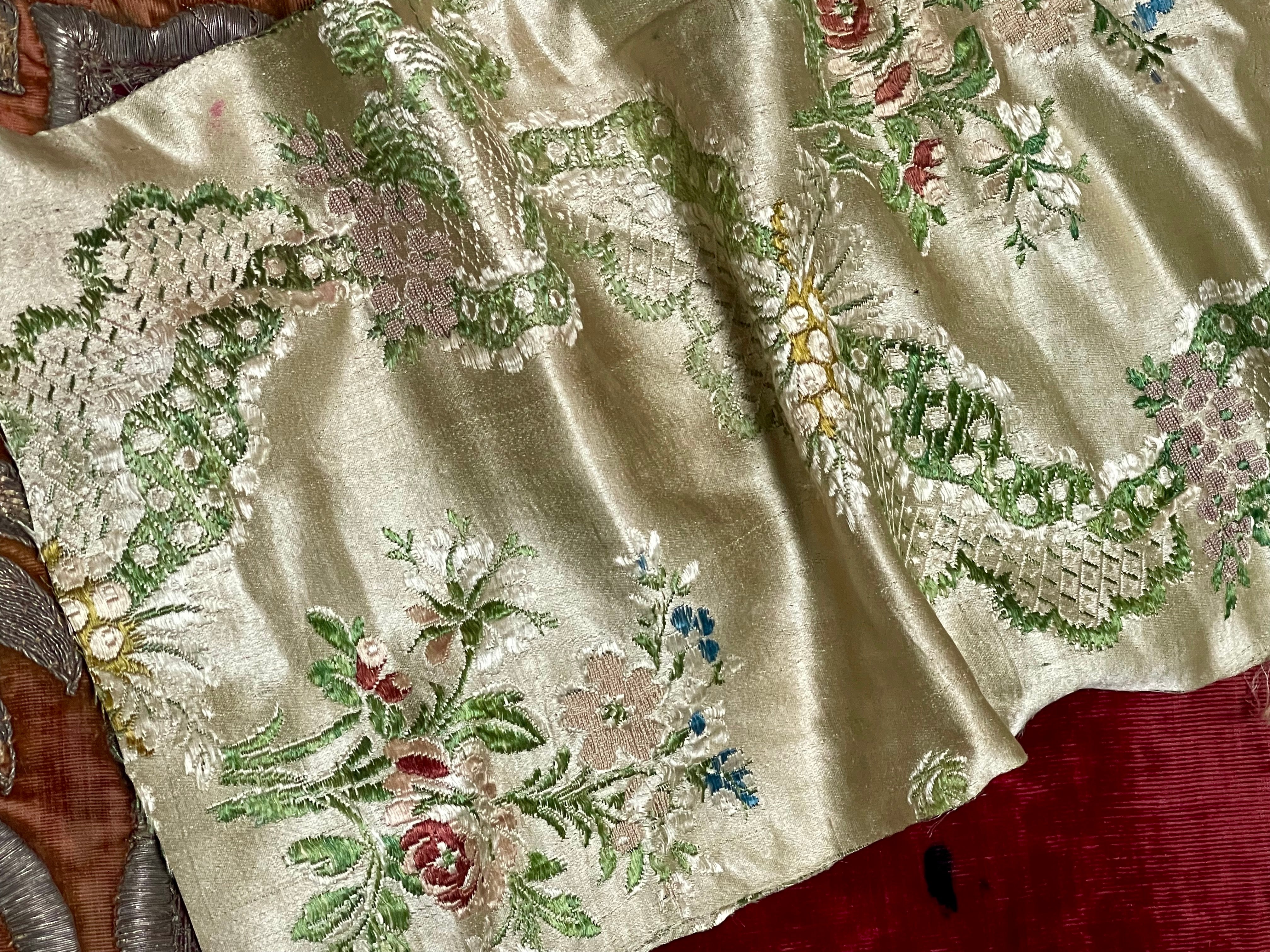 18th Century Lyon Silk Brocade